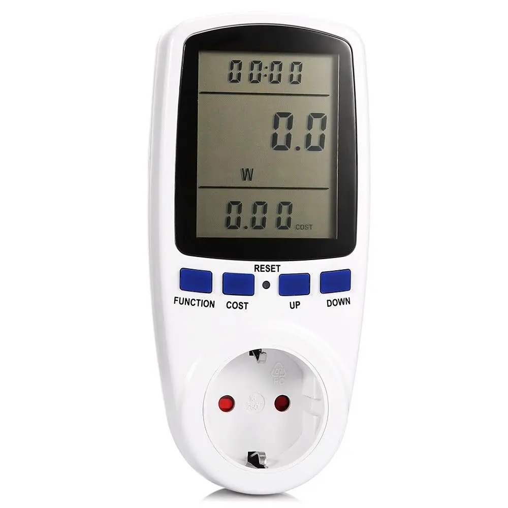 EU Digital Wattmeter Power Meter Energy Meter Voltage Wattmeter Power