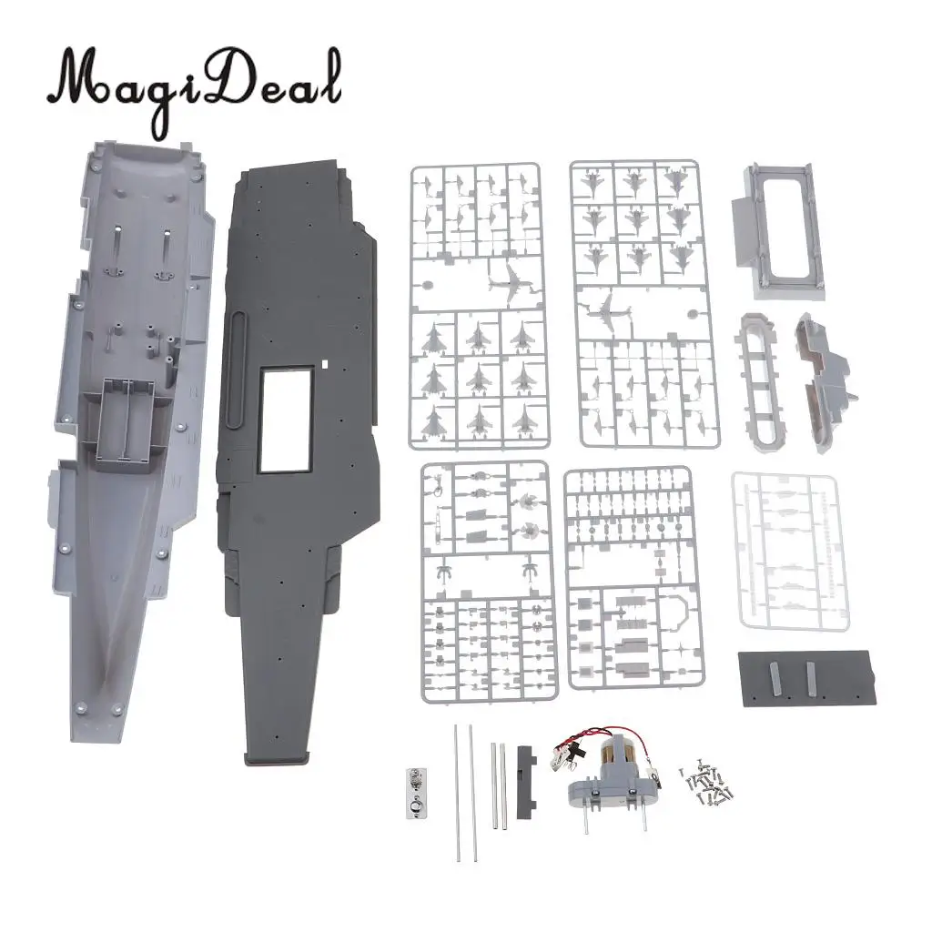 1:700 Army Vehicle Warship Battleship Electric Boat Model Kits with Motor Kids/Adults Puzzle Set