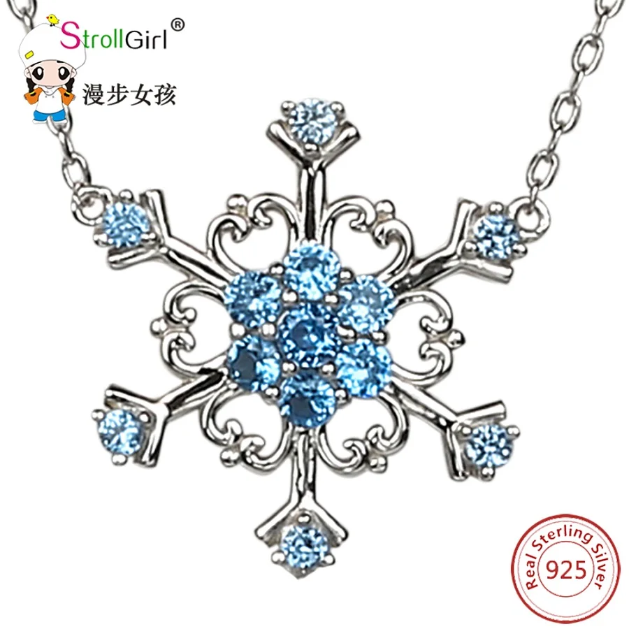 

Strollgirl 925 Sterling Silver Chain Pendant Necklace Fashion Jewelry New Arrival Long Necklaces & Pendants For Women 2018 Gifts