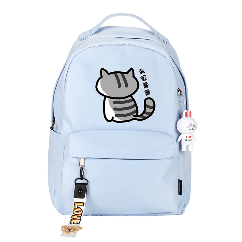Высокое качество Неко Atsume Для женщин Cat Рюкзак kawaii милые рюкзак розовый школьные ранцы мультфильм дорожная сумка, рюкзак, рюкзак для ноутбука, рюкзак для - Цвет: 15