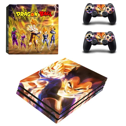 Аниме Dragon Ball Goku PS4 Pro наклейка для кожи виниловая наклейка для sony Playstation 4 консоль и 2 контроллера PS4 Pro наклейка для кожи - Цвет: YSP4P-2560