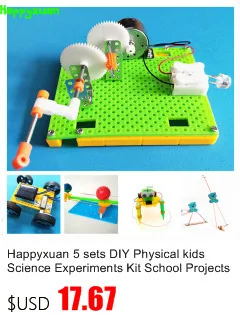 Happyxuan шариковый излучатель Дети DIY Science наборы для экспериментов деревянная сборка электрическая модель забавная физическая развивающая игрушка креативный мальчик