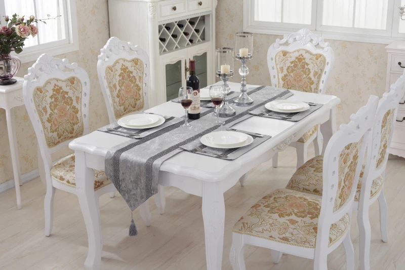 8 Solid Colors Elegant Diamond Table Runners Modern Table Runner For Wedding Party Decor Table Cloth 33cm160180210250280cm      