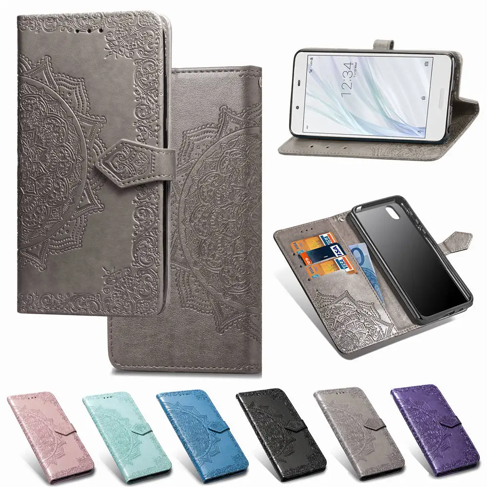 

Flip Wallet Case For AQUOS sense2 SH-01K SHV40 Leather Flip Phone Cover