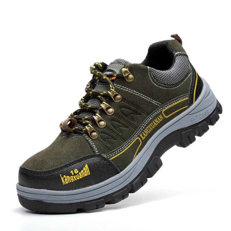 

Free shipping safety shoes protection shoes steel toe anti-crash anti-puncture outdoor protective steel shoe