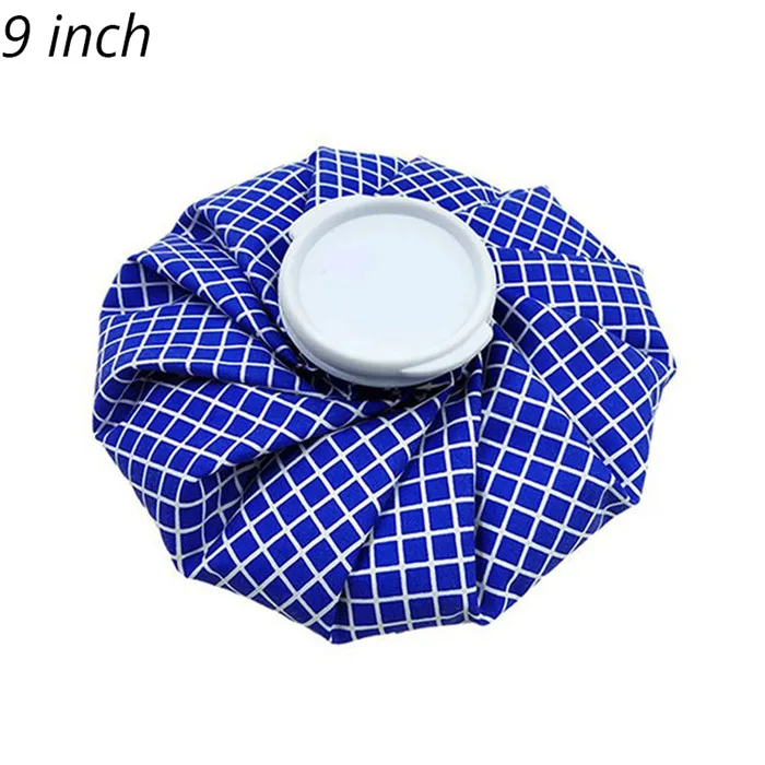 9inch grid blue Медицинская сумка-холодильник для льда, спортивная травма, первая помощь, облегчение боли, многоразовые, прочные, забота о здоровье, холодная терапия, упаковка со льдом, мышечные боли - Цвет: 9inch grid blue