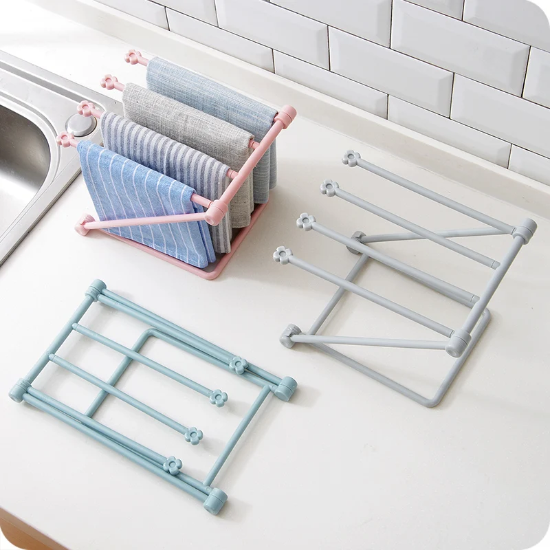 Buy 1PC Vertical Foldable Cloth Storage Rack Kitchen