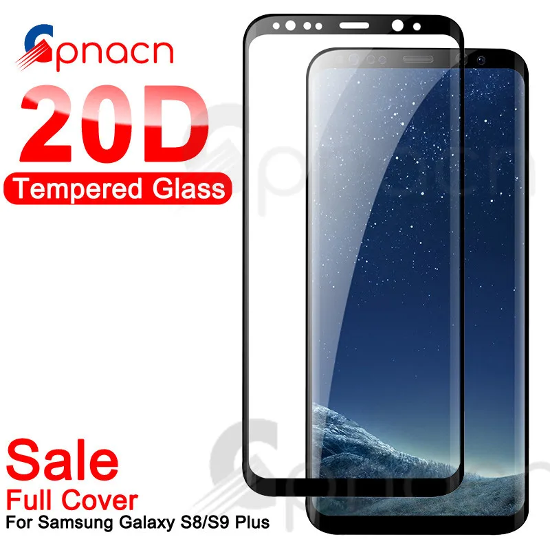 

20D Full Cover Tempered Glass on the For Samsung Galaxy S9 S8 Plus Note 8 9 Screen Protector A6 A8 2018 S7 Edge Protective Film