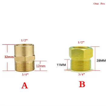 

3/4" Male to 1/2" female thread brass pipe fitting connector,Brass pipe coupling,Adapter fittings for car washer inlet faucet