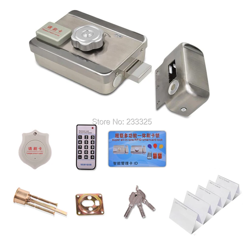 10pcs ID PVC Smart Cards DC12V Door and gate RF Access Control system Electronic integrated RFID Door Rim lock for intercom 10pcs ID PVC Smart Cards DC12V Door and gate RF Access Control system Electronic integrated RFID Door Rim lock for intercom