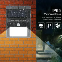 Солнечный светодиодный настенный светильник солнечный уличный фонарь движения PIR Сенсор IP65 SMD2835 1200 мА/ч, Перезаряжаемые для садик за домом внутренний дворик