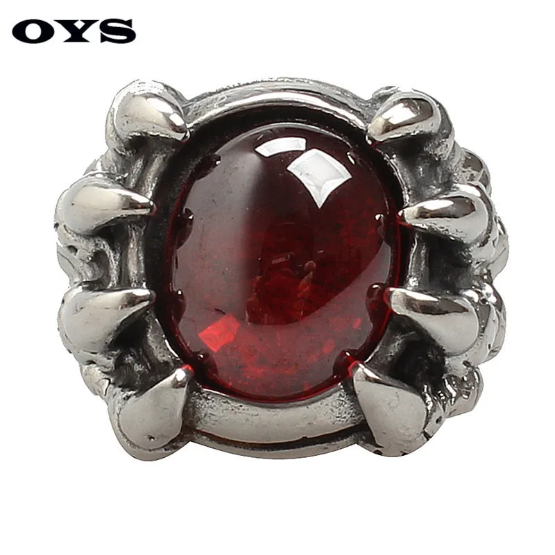 Ruby Ювелирные Изделия мужские Готический Кольца Из Нержавеющей Стали 316L