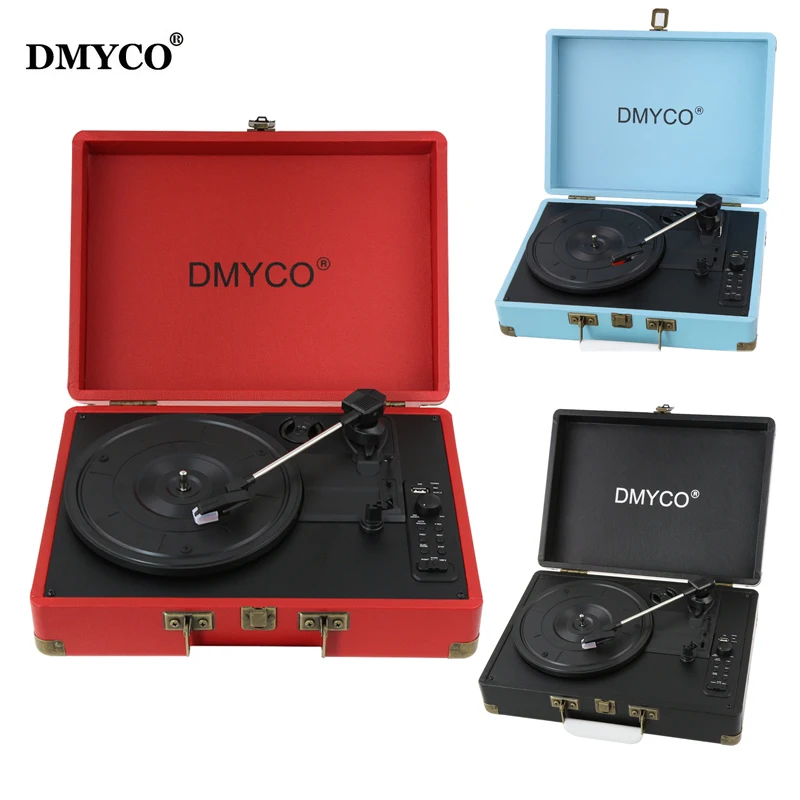DMYCO Music Audio Bluetooth Players Turntable 45 RPM Vinyl Record Player Support USB/Aux-in for CD Player/Speakers DMYCO Music Audio Bluetooth Players Turntable 45 RPM Vinyl Record Player Support USB/Aux-in for CD Player/Speakers