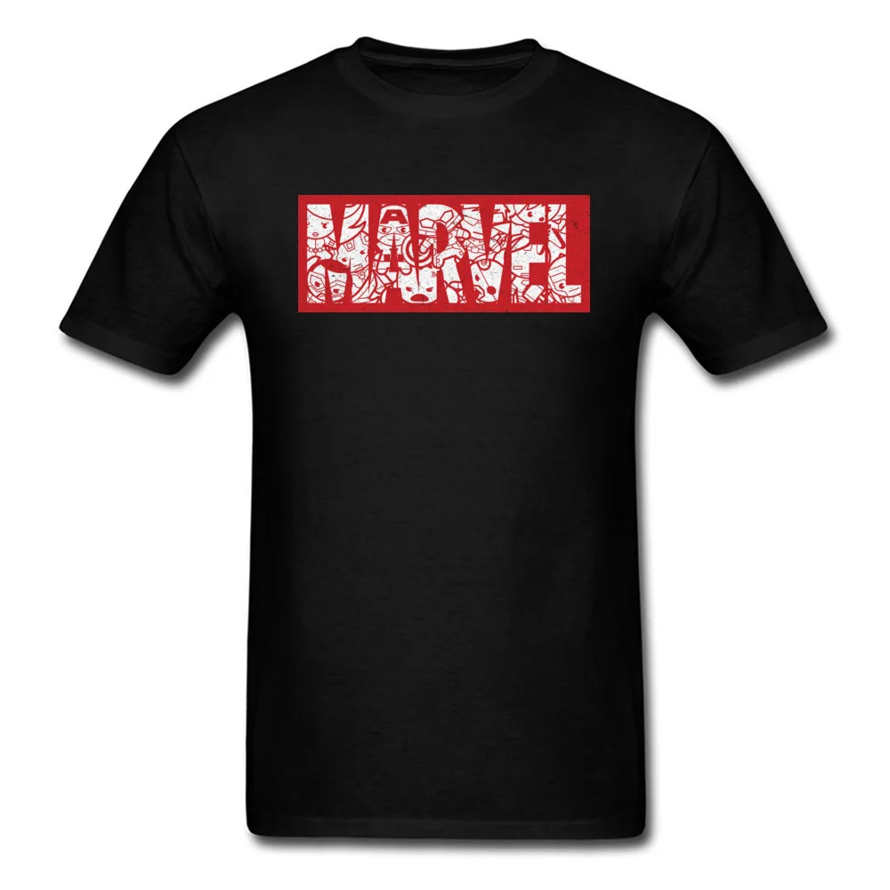 Футболка с логотипом Marvel Мужская футболка на заказ лето/осень из 100% хлопка топ