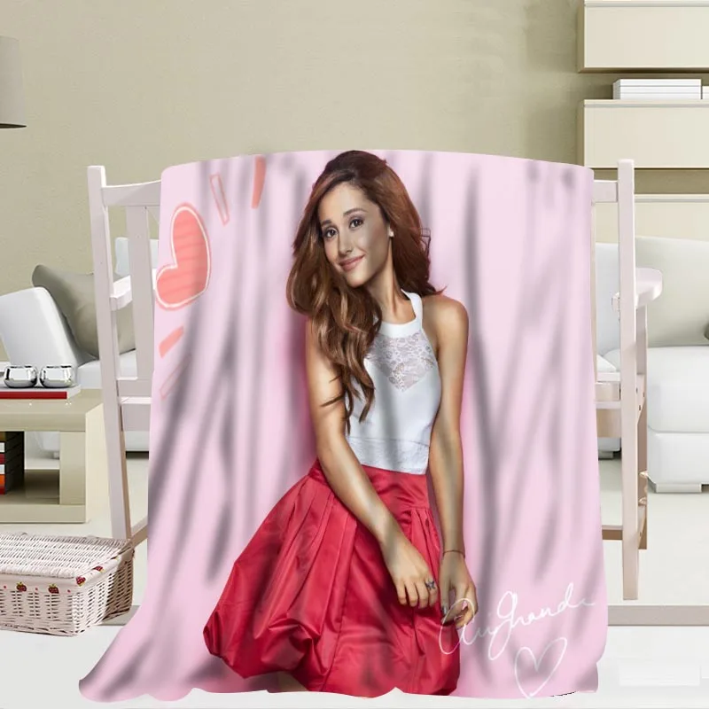 Изготовленные на заказ одеяла Ariana Grande Путешествия Диван коралловый флис тканевые одеяла мягкие пушистые теплые 56x80 дюймов 50X60 дюймов 40X50 дюймов - Цвет: Blanket