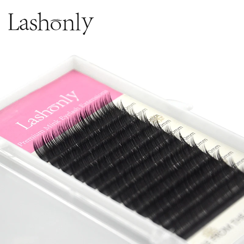 Lashonly русские объемные норковые ресницы для наращивания ручной работы натуральные длинные Индивидуальные норковые искусственные ресницы накладные ресницы от qeelasee