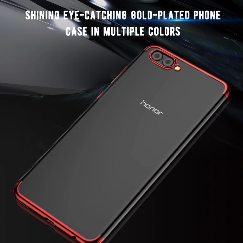 

Transparent Plating TPU Phone Case For Huawei Honor 10 9 8X 8 Lite 9i 7A Pro V20 V10 V9 Play 8C 7C 7X Protective Cover Slim Case