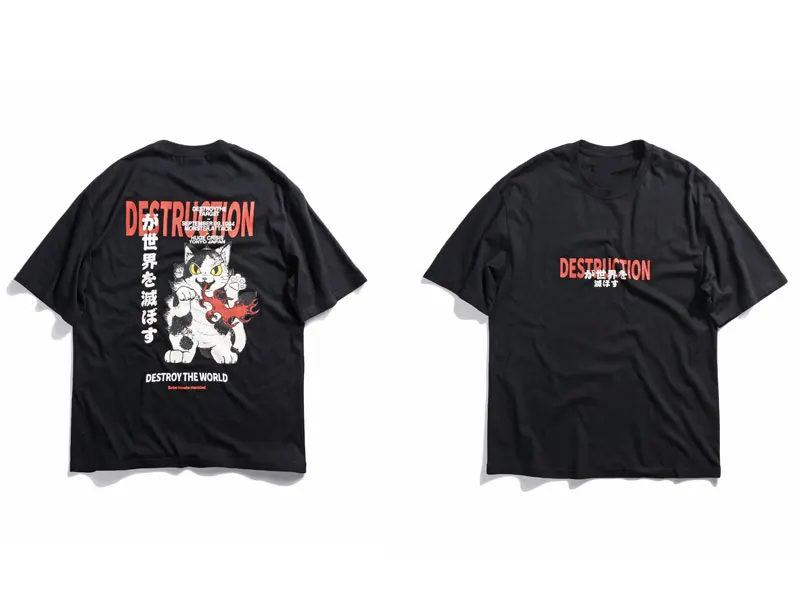 Angry Cat Printed Tshirts 2