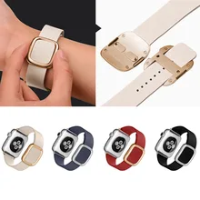 Новая Мода Для Apple Часы Рок Натуральная Кожа Смотреть Band 38 мм 42 мм с Уникальными Пряжки и Адаптеры