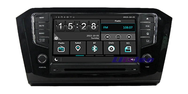 Sale Liislee For Volkswagen B8 - Stereo Android Radio DVD Player BT Wifi GPS MAP NAV Navigation 1080P System Original NAVI Design 6