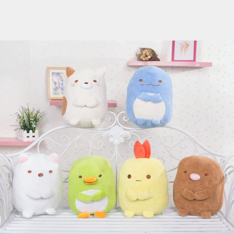 

Sumikko Gurashi Plush Toys Japanese Game doll Anime Bio Corner Soft Pillow Cat Bear Kids Toys Children Soft Doll Birthday Gift