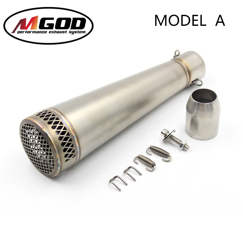 MGOD Akrapovic 51 мм Мотоцикл выхлопная труба универсальный глушитель SC выхлопная нержавеющая сталь модифицированная для YAMAHA R1/6 CBF600 s1000xr Z900