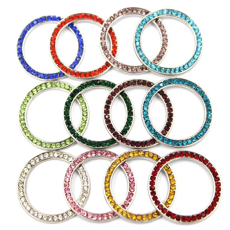 

22MM Silver Round Shaped Colorful Crystal Locket Window Plate , 10 pcs/lot , Free Shipping