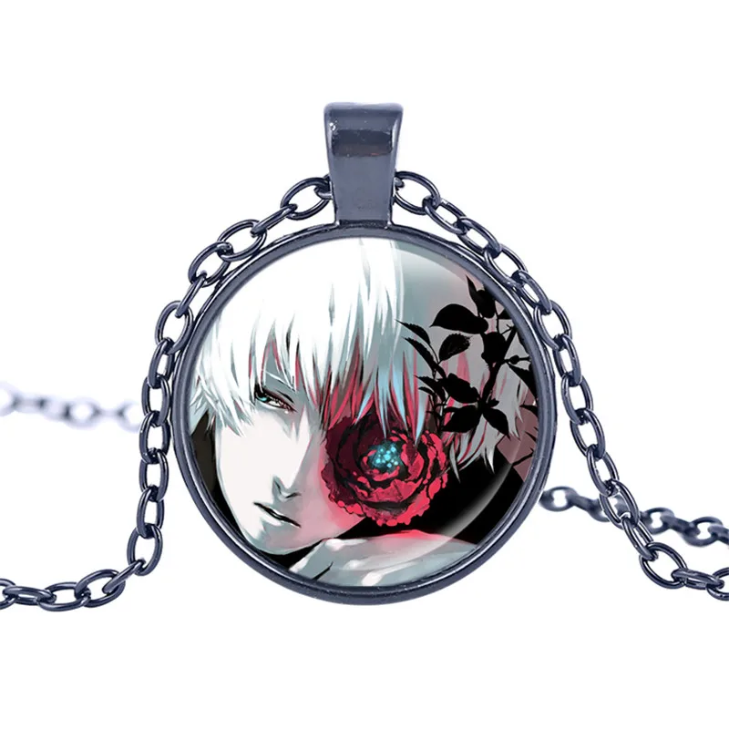 Аниме Tokyo Ghoul Kaneki Ken ожерелье фигурки Подвески Трендовое стекло круглая купольная
