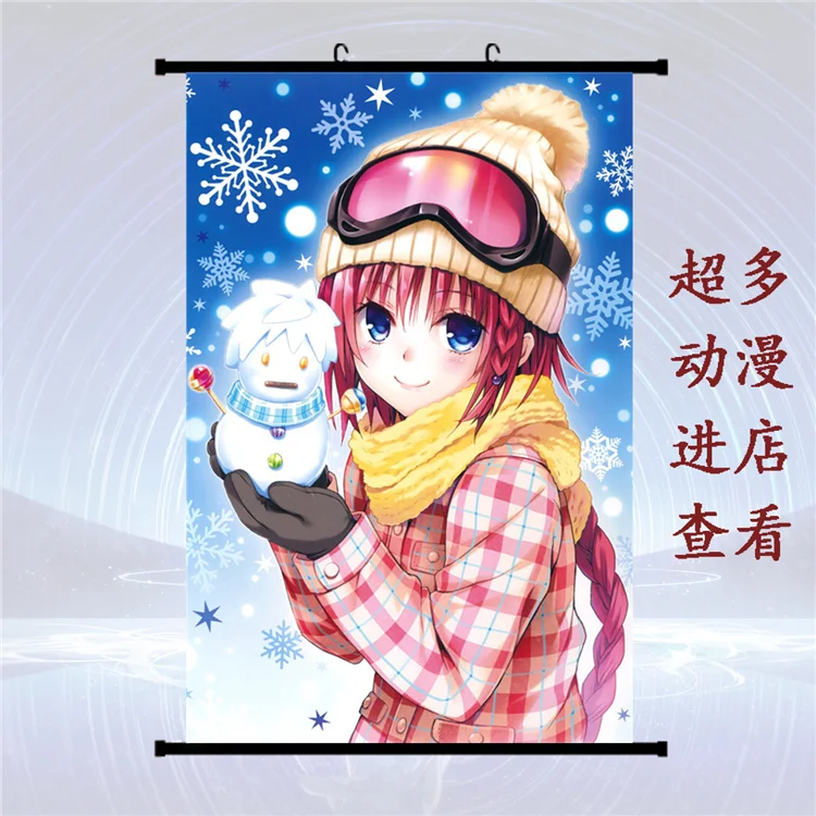 Японское аниме To Love Ru Nano Asta Deviluke & Momo Belia Lala домашний декор Стена Свиток