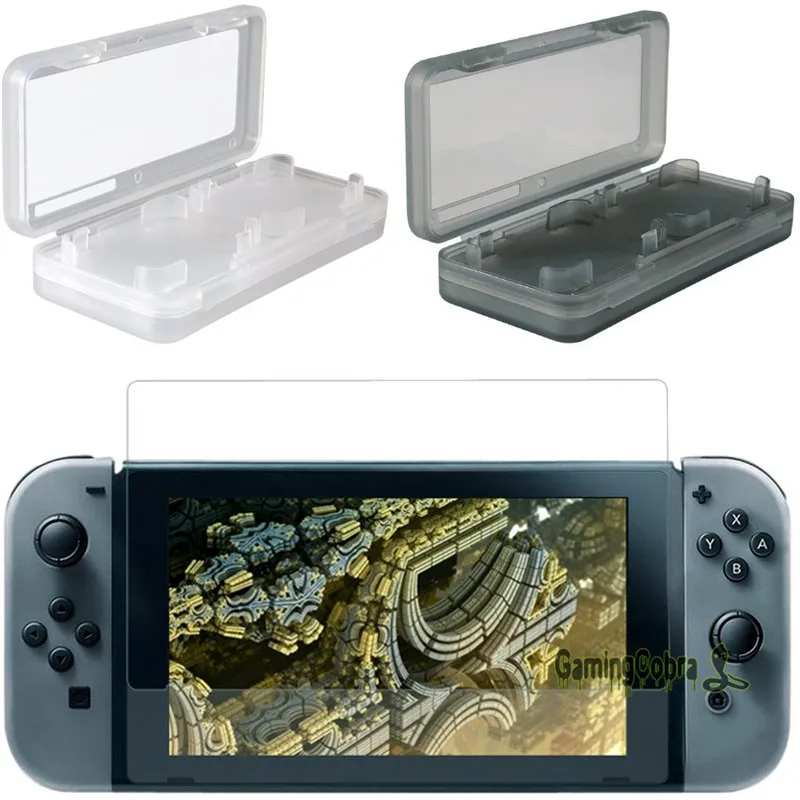 

2 Pack Explosion Proof Tempered Glass Screen Protector for Nintendo Switch & 2pcs Game Card Cases Protection Kits -NSPJ0016GC