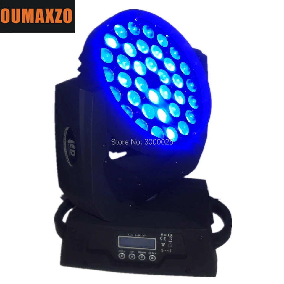 Luz em Movimento 4 Pçs e lote & Flightcase 36 10 w 36 1 Zoom Levou da Cabeça Rgbw 4in 10 w 4in 1 Rgbw Cree Led Zoom Moving Head Wash dj Americano 29 4 pçslote & flightcase 36*10 w 36
