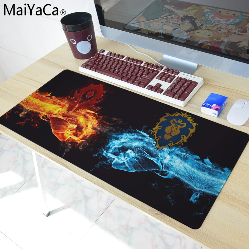 MaiYaCa World of Warcraft Mouse Pad pad Overlock Edge and Not Overlock Edge Big Gaming mouse Pad