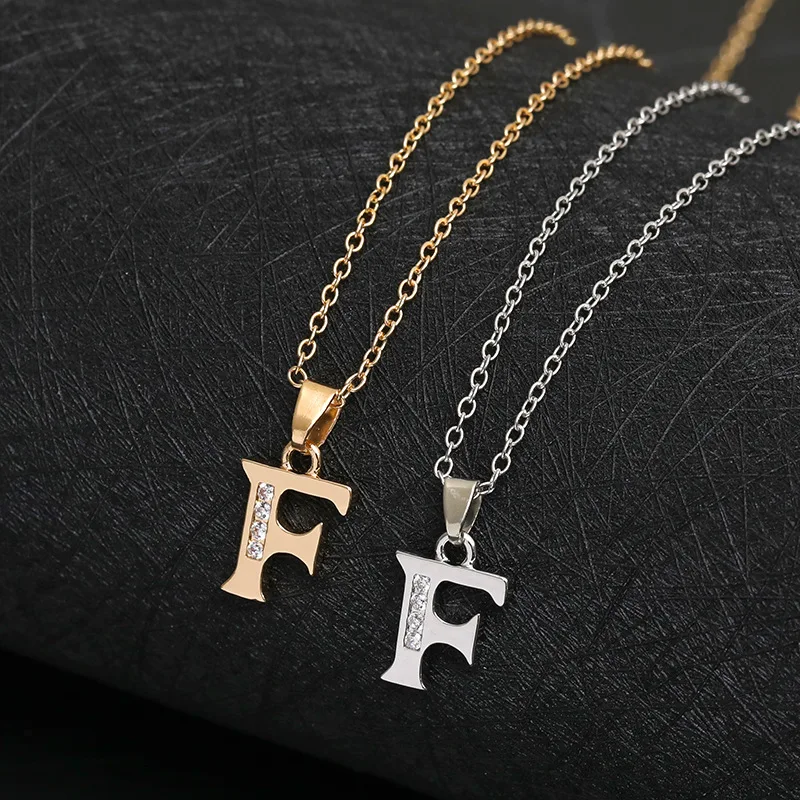 America 26 English word Letter H Family name sign pendant Necklace tiny USA  alphabet name Initial Letter monogram charm necklace - AliExpress