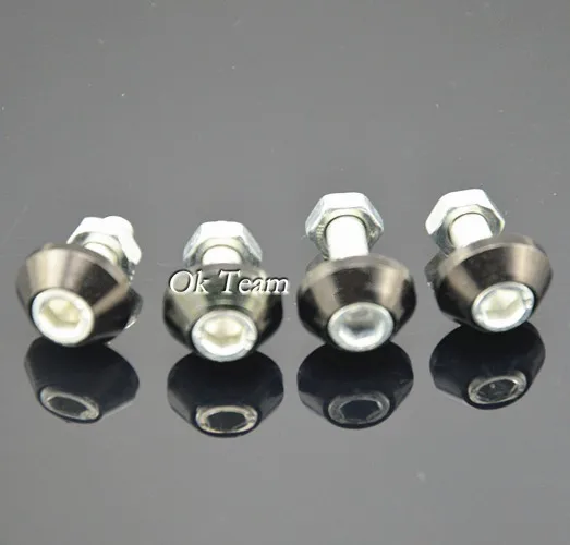 Car Screws Universal 4pcs Thread License Plate Frame Bolts Screws for Car Truck