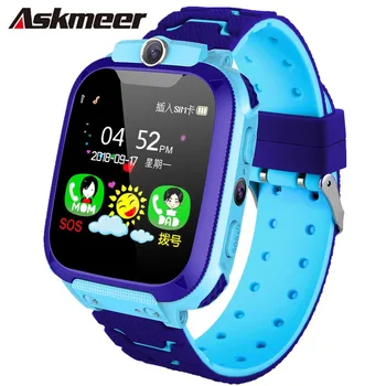 

ASKMEER Children Smart Watch Touch Screen LBS Positioning Tracker SOS Safe Camera Anti-lost Position Alarm Smart Watch for Kids