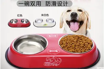 

Stainless Steel Dog Bowl Detachable Pet Feeding Bowl