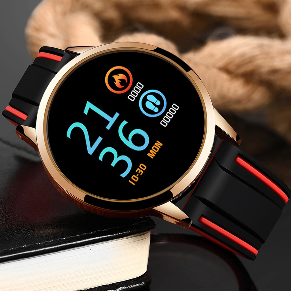 LIGE спортивный браслет монитор кровяного давления сердечного ритма умные часы для мужчин и женщин модный умный Браслет для Android IOS+ коробка