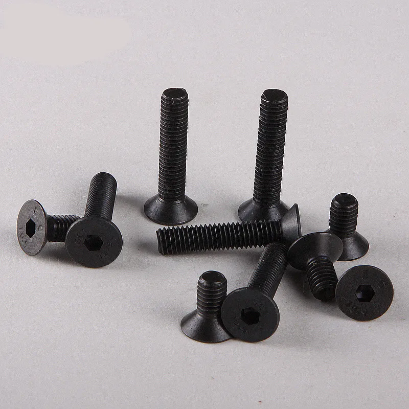 2pcs 10.9 Level Flat Glass Screws Countersunk Head Hexagon Screws M20