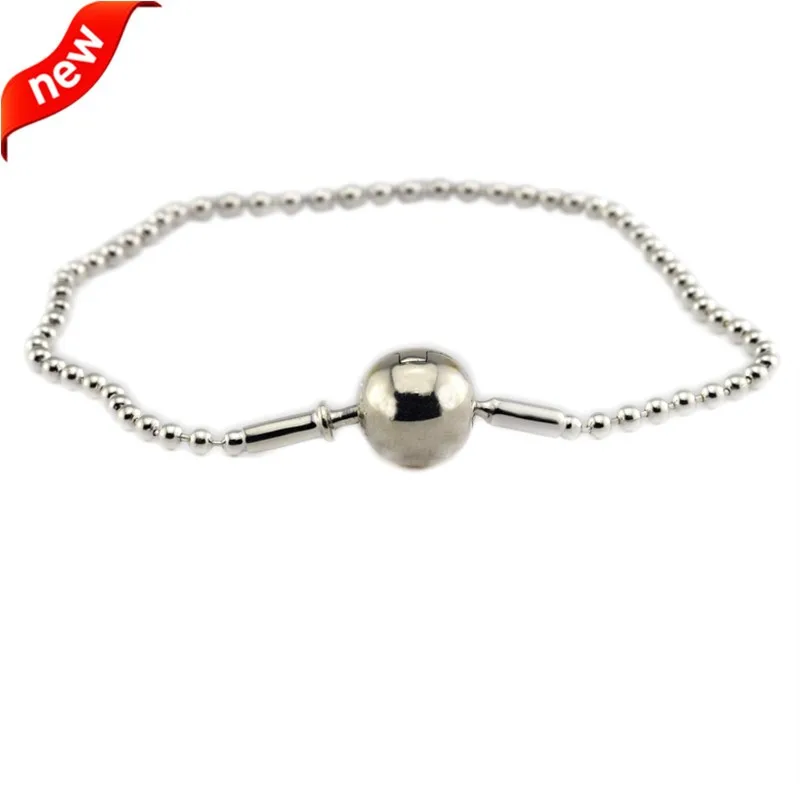 

925 Silver Jewelry Bracelets for Women Fits Essence Collection Beads Charms Beaded Silver Bracelet 925 Sterling-Silver-Jewelry