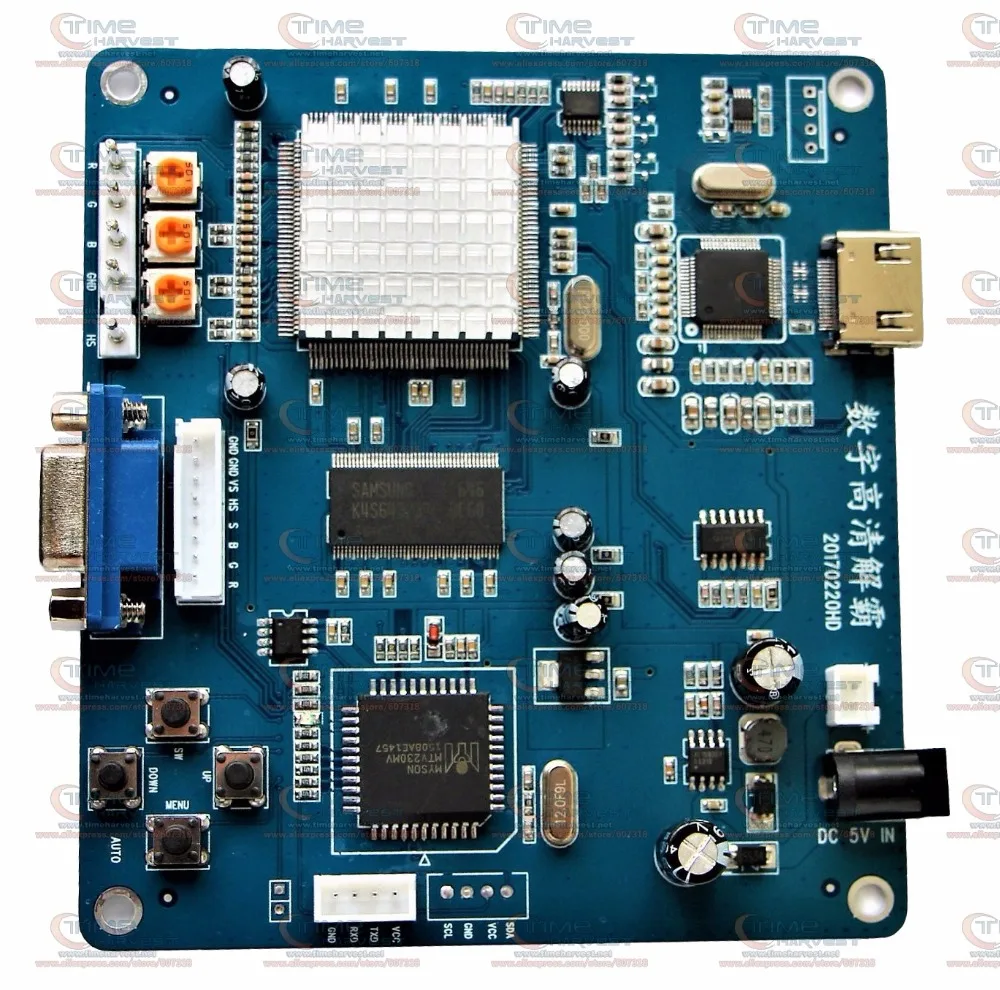 Бесплатная Доставка Новое поступление CGA to HDMI конвертер RGBS/cga/EGA к HDMI преобразования печатной платы для HD монитор аркадная игра машина