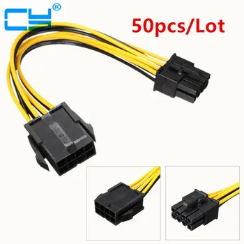 50pcs/Lot PCI-E 8 Pins Male to 8 Pins Female PCI Molex IDE Express Power Extension Cable Adapter For Video Card 50pcs/Lot PCI-E 8 Pins Male to 8 Pins Female PCI Molex IDE Express Power Extension Cable Adapter For Video Card
