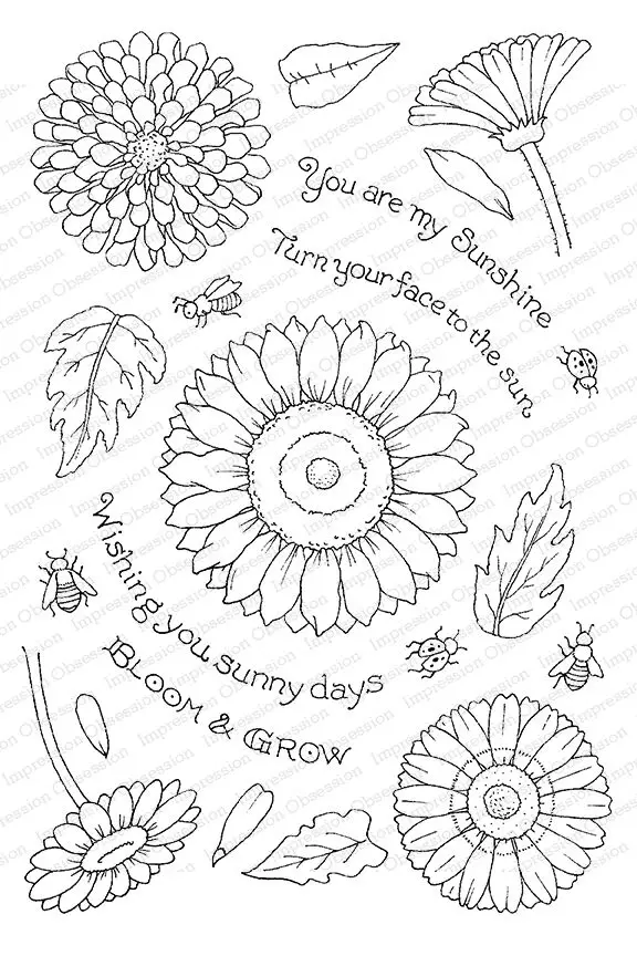 

11x16 a lot of flowers Transparent Clear Stamps for Scrapbooking for DIY Card Making Cutting Crafts Stencil