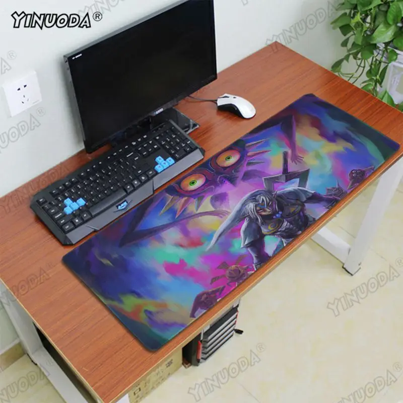 Yinuoda легенда о Зельде больших маска резиновая PC Компьютерная Мышь pad офисные мыши