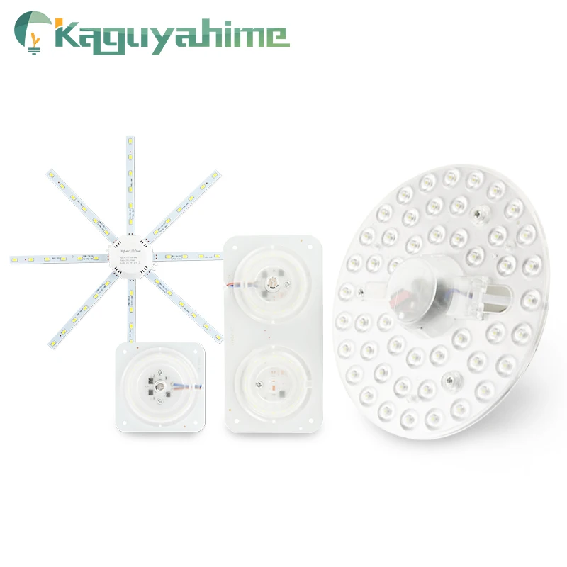 Kaguyahime Светодиодная лампа потолка Осьминог свет 12W 16W 18W 20W 24W 220V Магнитная изменение источник Круглый Крытый кольцо труб