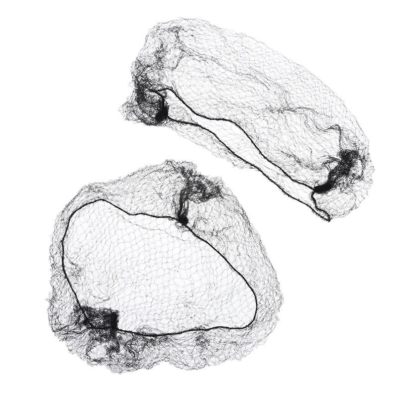 50pcs/100pcs Soft Elastic Lines Hair Net Sample Black Nylon Hairnets Invisible Disposible Wig Cap Net For Hair Styling Wholesale 50pcs/100pcs Soft Elastic Lines Hair Net Sample Black Nylon Hairnets Invisible Disposible Wig Cap Net For Hair Styling Wholesale