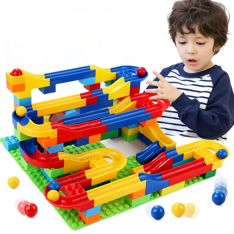 

52PC Children Building Blocks Ball Track Assembling Toys Diverse Deformation Track Children Early Education Growth Interest Toy