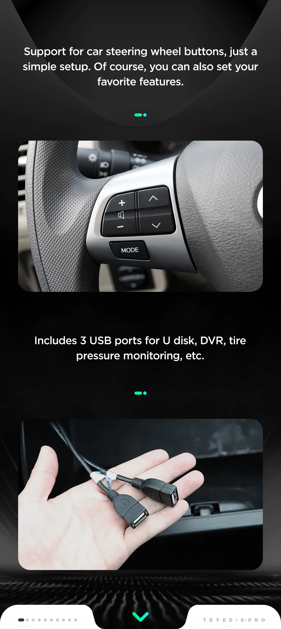 Perfect TEYES SPRO Car Multimedia Video PlayerNavigation GPS Android 8.1 4G For Toyota Corolla 2008 2013 E150 140 Navigation wifi radio 7