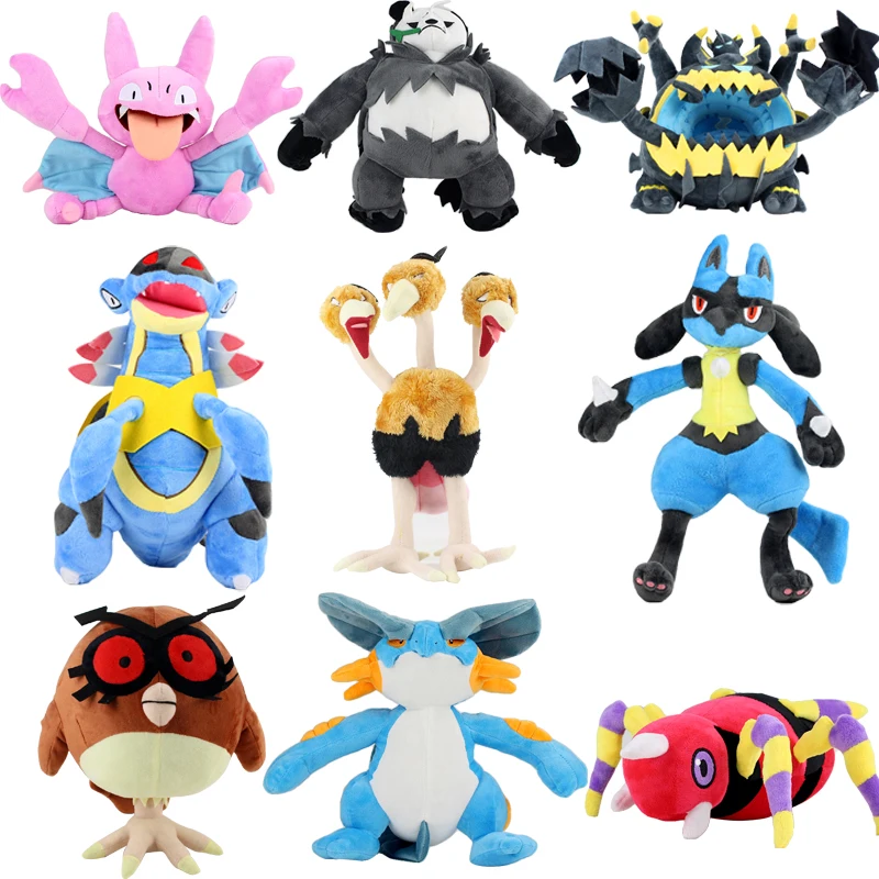 Плюшевые игрушки Gliscor Pangoro Buzzwole Guzzlord Swampert Lucario Dodrio Hoothoot Ariados Armaldo мягкие
