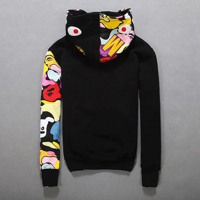 bape hoodie rainbow