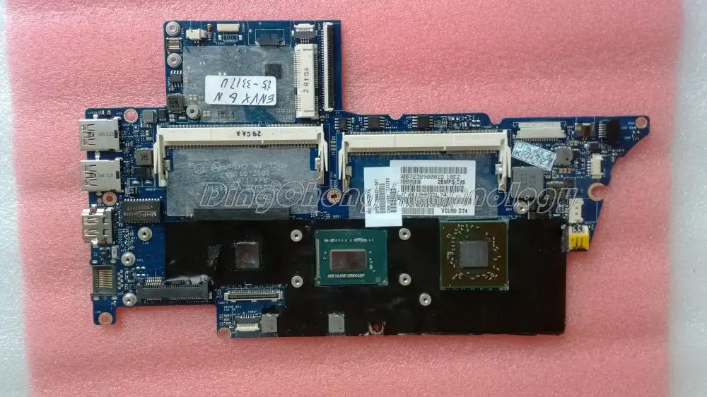 

Laptop Motherboard For hp ENVY6 708972-501 for intel i5-3317U cpu 7670M/2G non-integrated graphics card